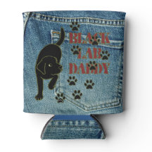 Labrador negro Daddy Refrigerador de bebidas