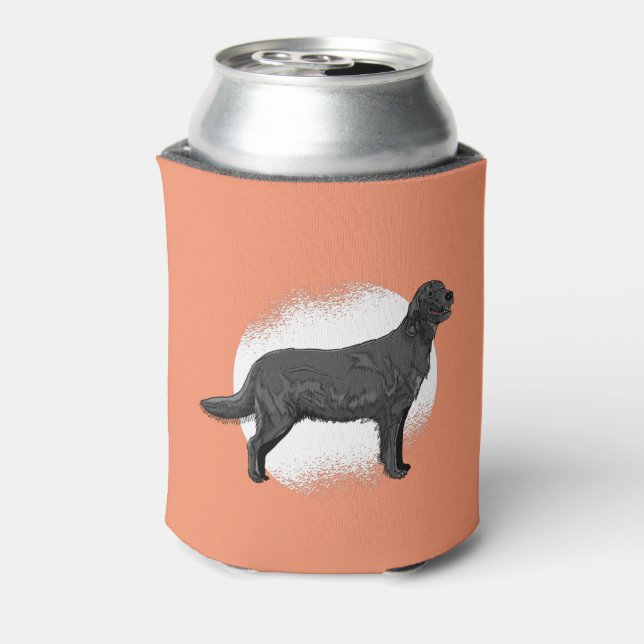 Enfriador De Latas Labrador Negro - Perro de Caza (Reverso de la lata)