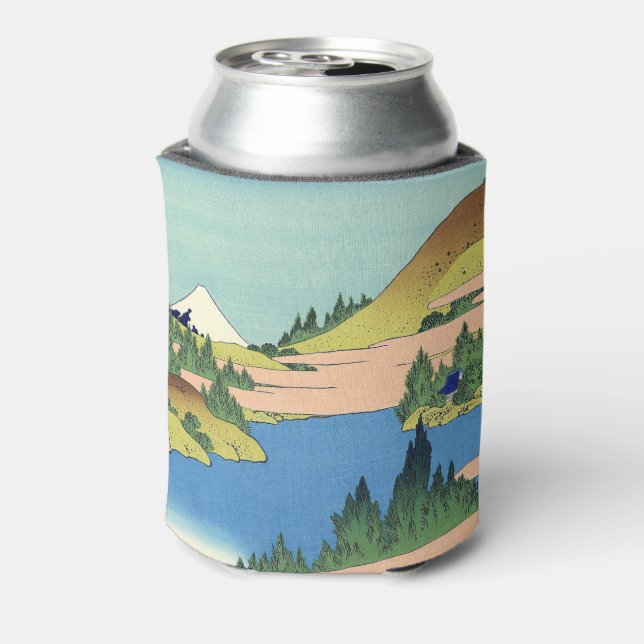 Enfriador De Latas Lago Hokusai Hakone en la provincia de Sagami (Reverso de la lata)