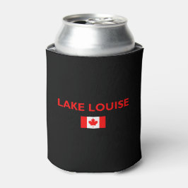 Enfriador De Latas Lago Louise Canadá Bandera Canadiense Color oscuro