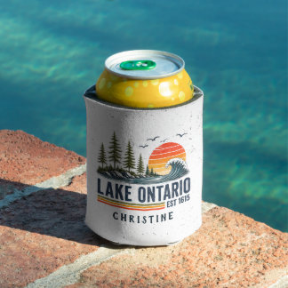 Enfriador De Latas Lago Ontario Vintage Grandes Lagos Vida del Lago