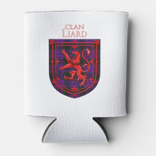 Enfriador De Latas Laird Tartan Scottish Plaid Lion Rampant