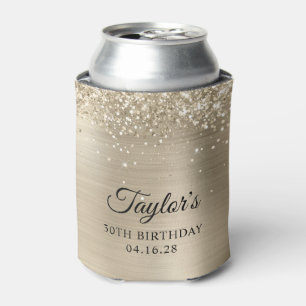 Enfriador De Latas Lámina de champán con brillo para 30 cumpleaños