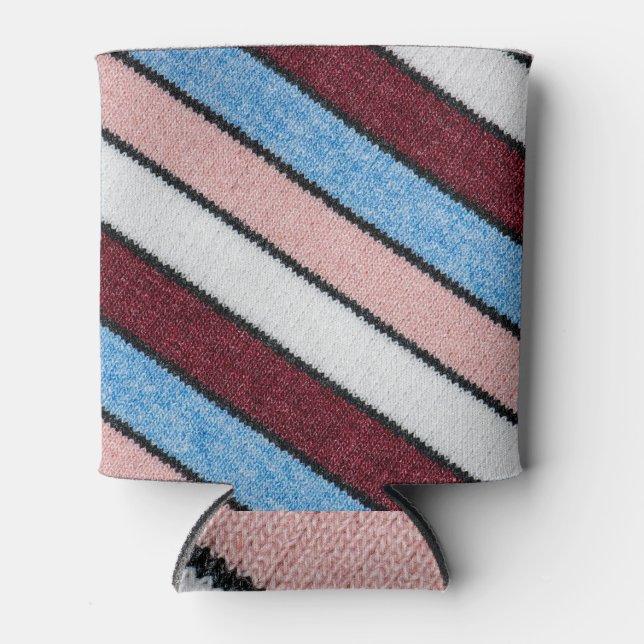 Enfriador De Latas Lana trenzada multicolor: tela cerrada (Anverso)