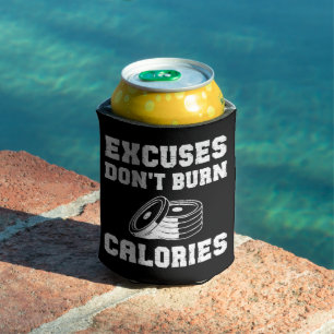 Enfriador De Latas Las excusas no quemen el gimnasio motivacional de