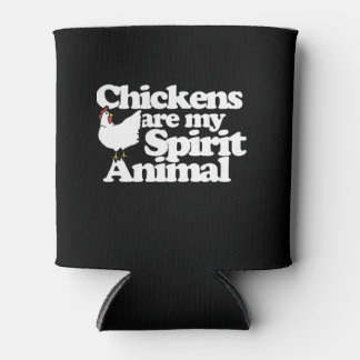 Enfriador De Latas Las gallinas son mi espíritu Animal