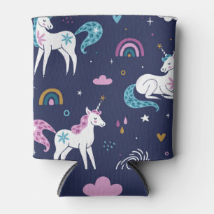Enfriador De Latas Las lluvias de Unicornio: Personalizados amables y