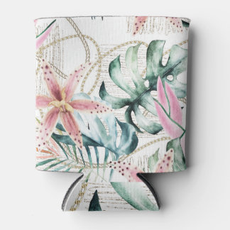 Enfriador De Latas Las orquídeas dejan las cadenas de oro tropicales