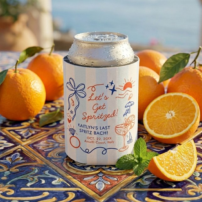 Enfriador De Latas Last Spritz Amalfi Coast Bachelorette Party (Subido por el creador)