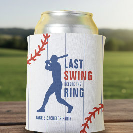 Enfriador De Latas Last Swing Before the Ring Baseball Bachelor Party