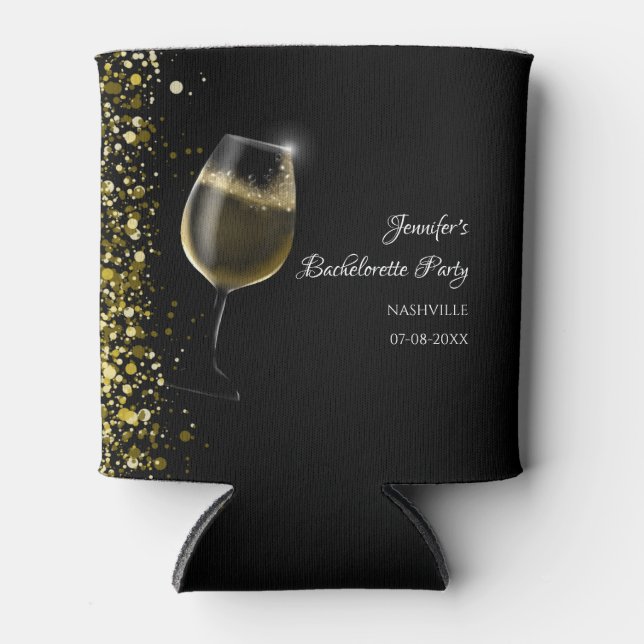 Enfriador De Latas Lata dorada para fiesta de soltera con cóctel sin  (Anverso)