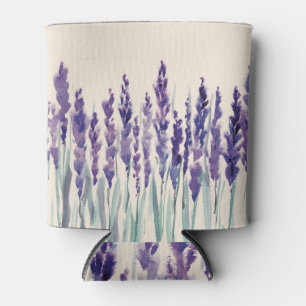 Enfriador De Latas Lavanda francesa: Ilustracion acuarela