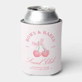 Enfriador De Latas Lazos y Bebés Coqueta Cerezas Despedida de Soltera