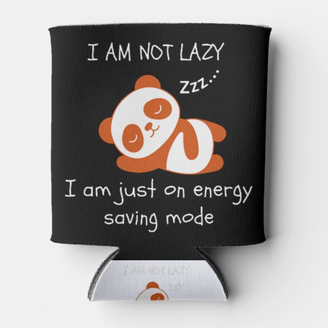 Enfriador De Latas Lazy Panda Funny (Anverso)