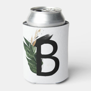 Enfriador De Latas Leaves tropicales Relieve metalizado dorado falso