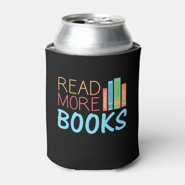 Enfriador De Latas Leer Más Libros (Lata Anverso)
