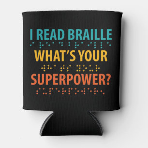 Enfriador De Latas Leí en Braille cuál es tu superpoder