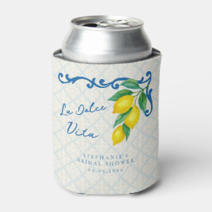 Enfriador De Latas Lemon Blue La Dolce Vita Bridal de inspiración ita