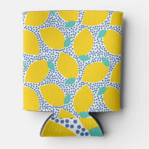 Enfriador De Latas Lemon Delight: Jugoso patrón de verano