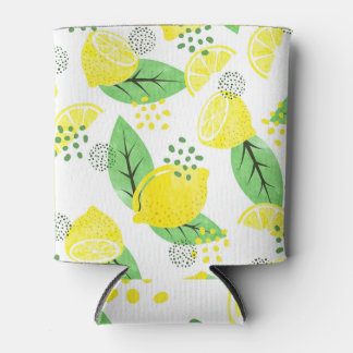 Enfriador De Latas Lemones acuarelas: un diseño fruitoso y transparen