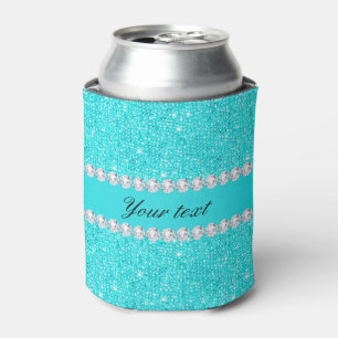 Enfriador De Latas Lentejuelas y diamantes personalizados de la