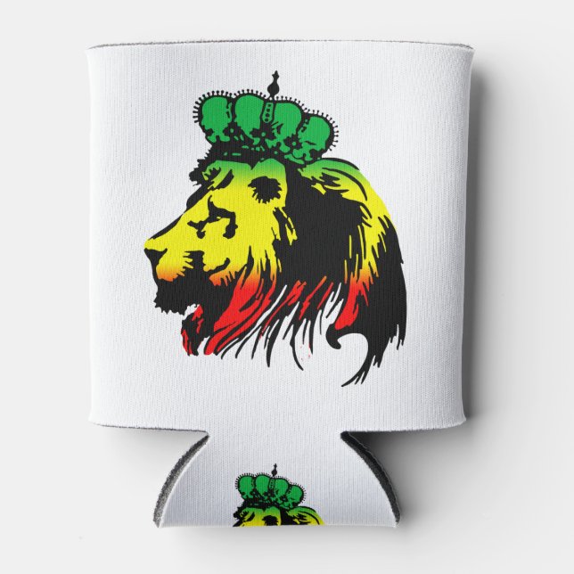 Enfriador De Latas León de Judá Rasta (Anverso)