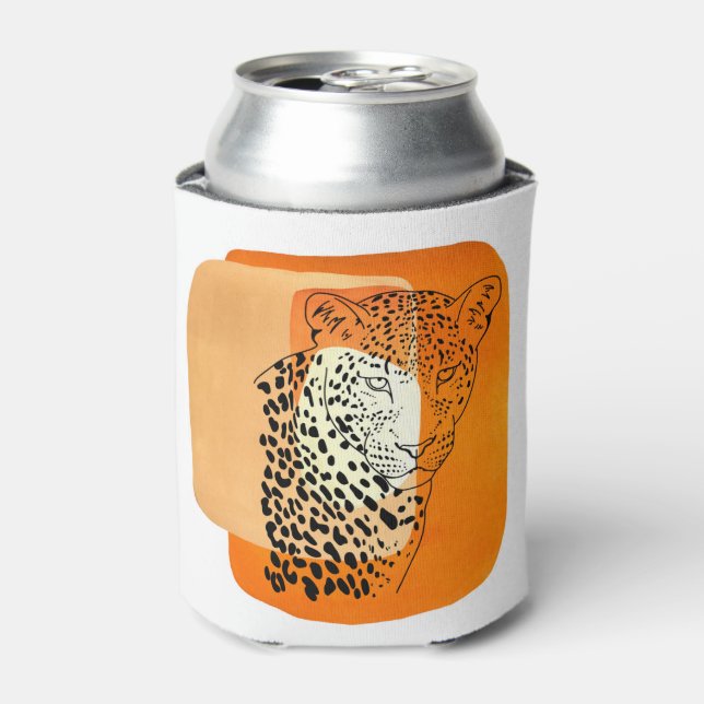 Enfriador De Latas Leopardo de época (Lata Anverso)