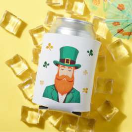 Enfriador De Latas Leprechaun Clover Shamrock Patrick's Day