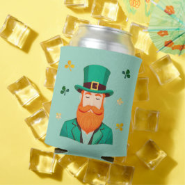 Enfriador De Latas Leprechaun Clover Shamrock Patrick's Day