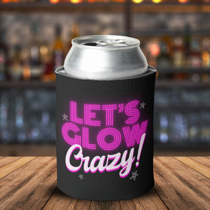 Enfriador De Latas Let’s Glow Crazy Retro 80s – Pink Glow Party