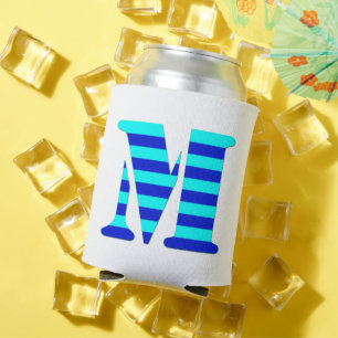 ENFRIADOR DE LATAS LETRA CUBIERTA M, AZUL