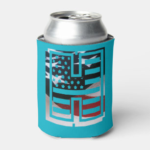 Enfriador De Latas Letra H monograma inicial USA