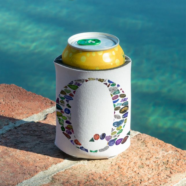 Enfriador De Latas Letra monográfica gemstone Q (Piscina in situ)