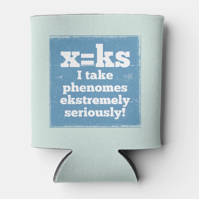 Enfriador De Latas letra x fenomas ks sonido phonics (Anverso)