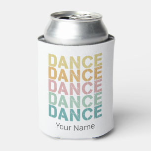 Enfriador De Latas Letras Vintage De Danza Para Casa De Disco Retro