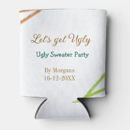 Enfriador De Latas Let's get ugly Christmas ugly sweater Partyorange 