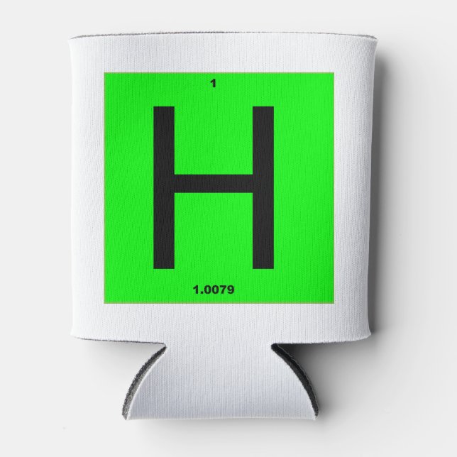 Enfriador De Latas Letter H periodic table of elements (Anverso)