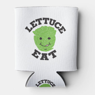 Enfriador De Latas Lettuce Eat Funny Cita Art Lettuce Art Design