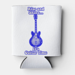 Enfriador De Latas Levantarse y brillar. Es tiempo de guitarra. guita