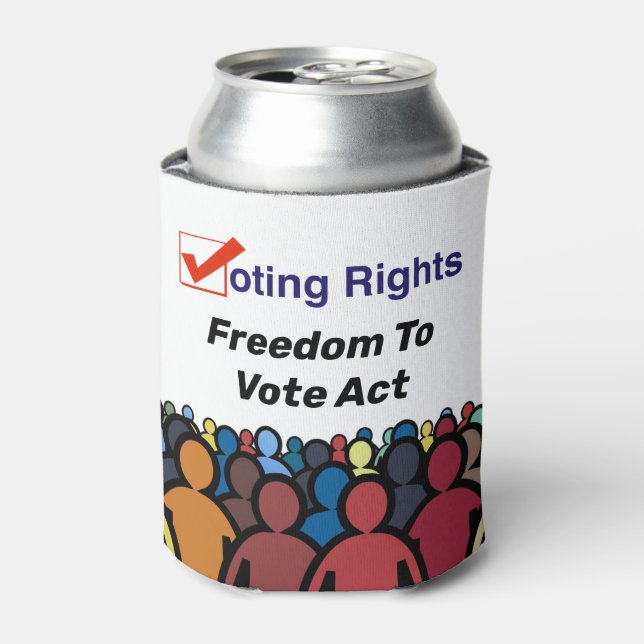 Enfriador De Latas Ley de derecho de voto (Lata Anverso)