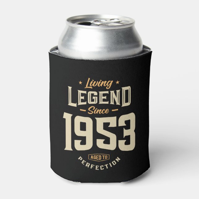 Enfriador De Latas Leyenda desde 1953 70º cumpleaños (Lata Anverso)