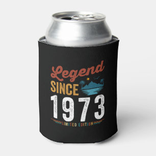 Enfriador De Latas Leyenda Desde 1973 Cumpleaños Retro Vintage