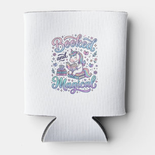 Enfriador De Latas Libro de Unicornio y Tipografía de Idea de Regalo