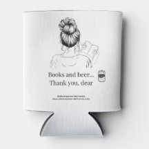 Libros y cerveza - Beer Koozie