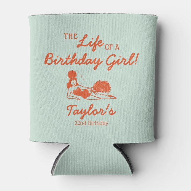 Enfriador De Latas Life of a Birthday Girl Party (Anverso)