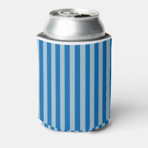 Enfriador De Latas Limonada Azul Eléctrico y Rayas Verticales Acuamar
