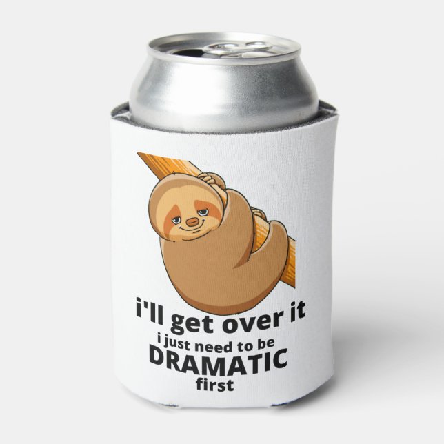 Enfriador De Latas linda pereza dramática (Lata Anverso)
