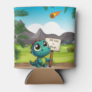 Enfriador De Latas lindo, divertido dinosaurio