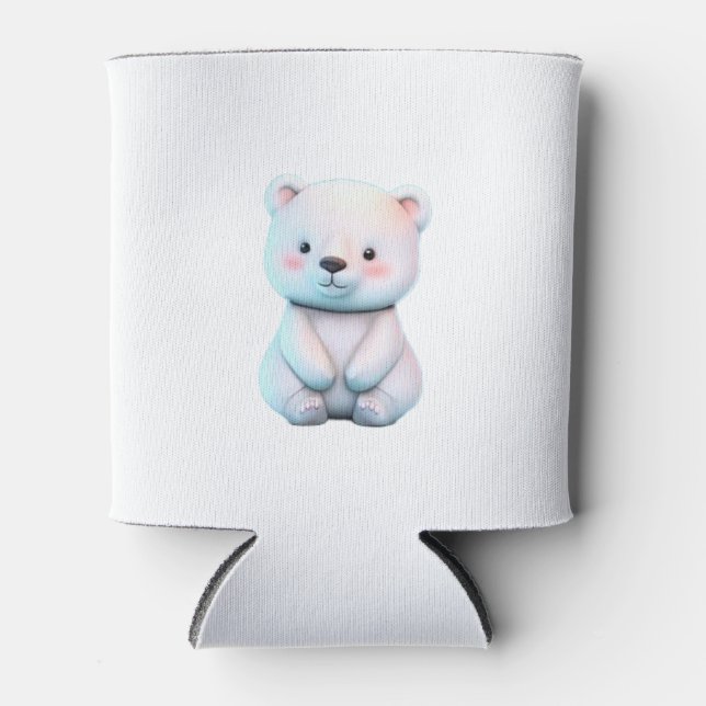 Enfriador De Latas lindo refrigerador de oso 3D (Anverso)