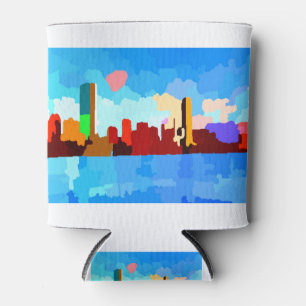 Enfriador De Latas Línea aérea del río Charles en Boston Massachusett